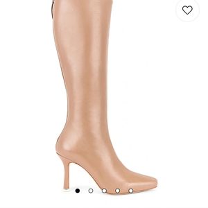 Black Suede Studio Liz Heeled Boots in The Colour  Fendi  size 10 EU 41 NWOB